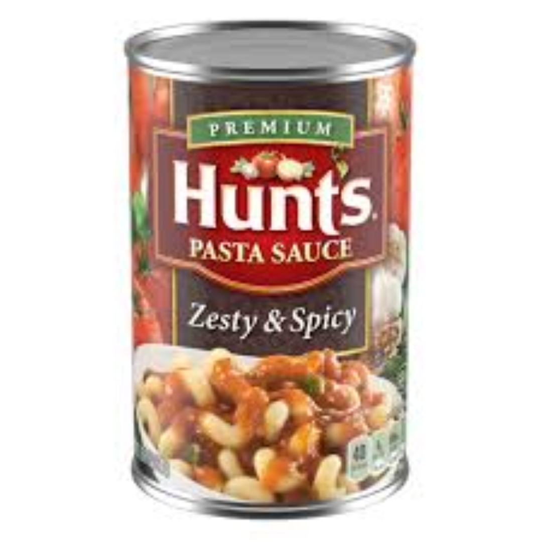 HUNTS ZESTY SPICY PASTA SAUCE 680GM